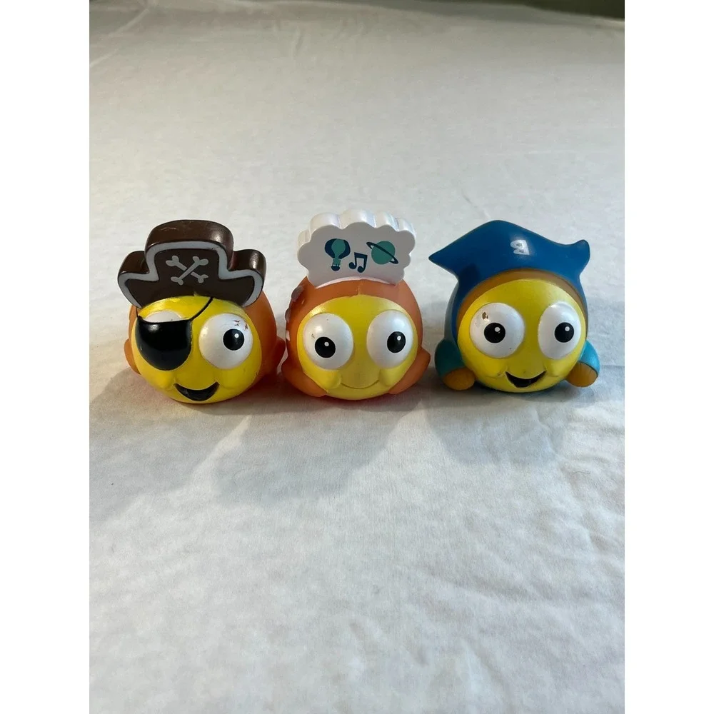 Goldfish Swim School Rubber Bath Pool Toys Lot of 3 Smile Makers‎ Bath Tub